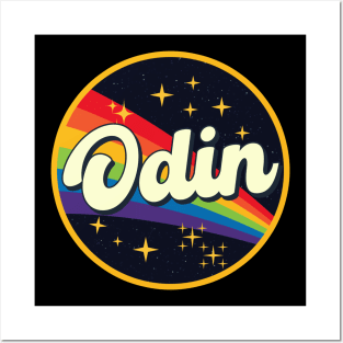 Odin // Rainbow In Space Vintage Style Posters and Art